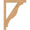 Ekena Millwork Funston Block Smooth Bracket w/ Offset Brace, Western Red Cedar, 5 1/2"W x 36"D x 48"H BKT0604X36X48FST05SWR - alternate 3
